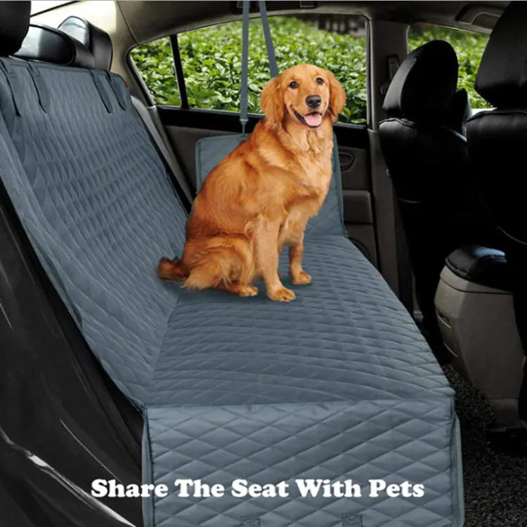 Protector de asiento para coche para perros con ventana de malla

