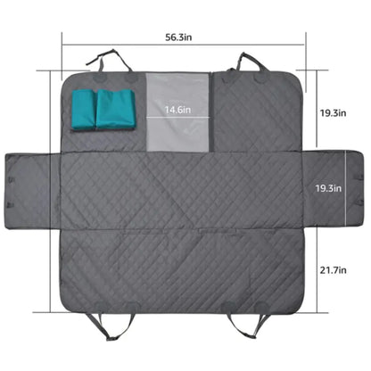 Protector de asiento para coche para perros impermeable
